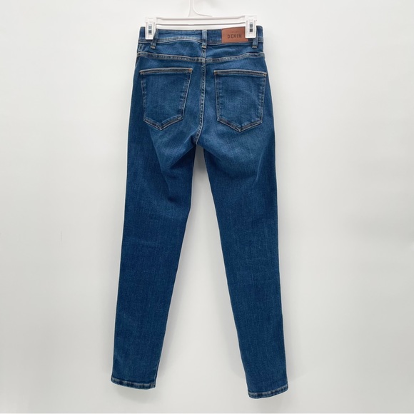 Sézane Denim Perfect Slim Jeans in Blue Denim - Picture 4 of 11
